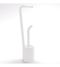 PIANTANA PORTA ROTOLO E SCOPINO BIANCO WENDY