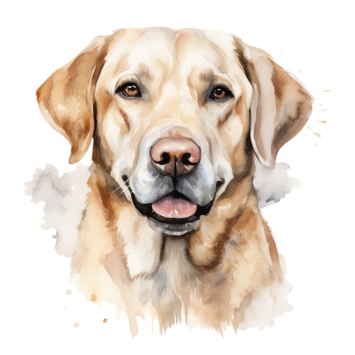 Stampa artistica cane
