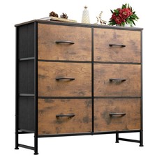 Cassettiera in Tessuto con 6 Cassetti Cassettiera Camera da Letto Organizzatore