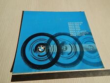 BROCHURE ORIGINALE 1964 BMW 3.2 CS 1800 Ti 1500 1600 LS 700 IN ITALIANO DEPLIANT