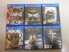Lotto 6 giochi PS4 PlayStation4 - Dishonored 2 Batman The Sims Far Cry Deus ex