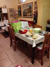 tavolo allungabile usato 160  per 85 con 6 sedie