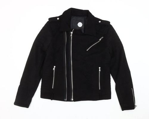 Cappotto motociclista nero - cappotto,