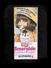 Alemagna Coppa Smeralda Gelato Pubblicità Ritaglio AD 15x33,5 cm Epoca 1968