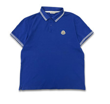 Moncler Polo Donna Blu Manica