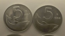 5 LIRE 1967-1968 + 10 LIRE