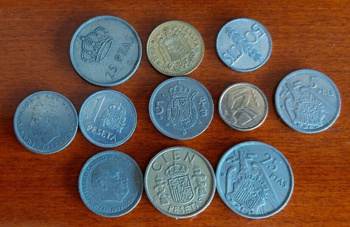 Lotto monete spagna - 11,