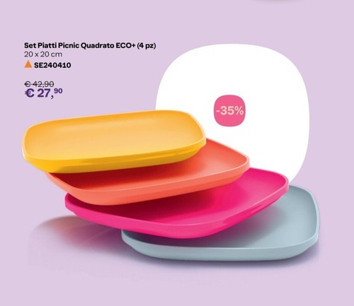 Tupperware set piatti picnic - tupperware,