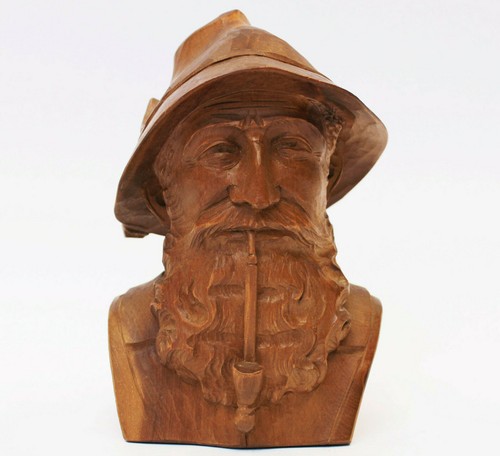 Scultura legno figura - in,