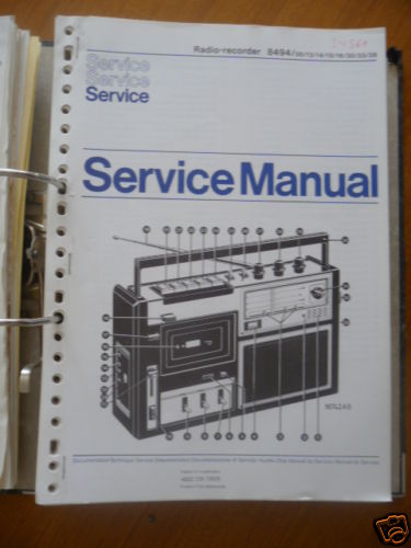 Service manual philips 8494 - manual,