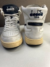Diadora Heritage MI BASKET USATO Bianco/Navy TG 9,5 US MADE IN PORTUGAL