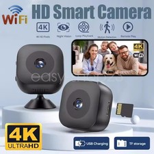 Mini Telecamera 4K HD WiFi Telecomando Piccola Cam Portatile Sicurezza Domestica Videocamera CCTV