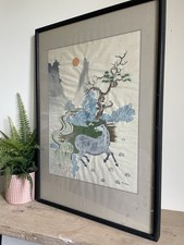 Antico quadro vintage con