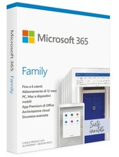 Microsoft Office 365 Family 6 persone 1 Anno Abbo MS Office 365 Home 2025 IT ☀️