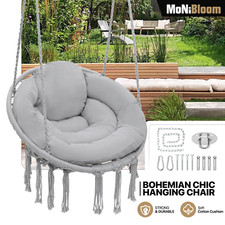 Sedia Amaca Macramè Grigio da