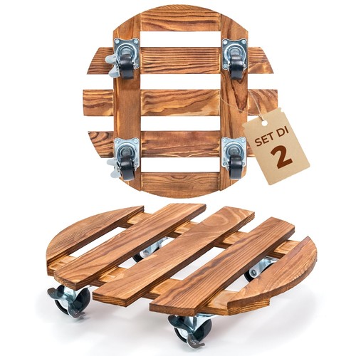 Carrello per piante legno - carrello, in