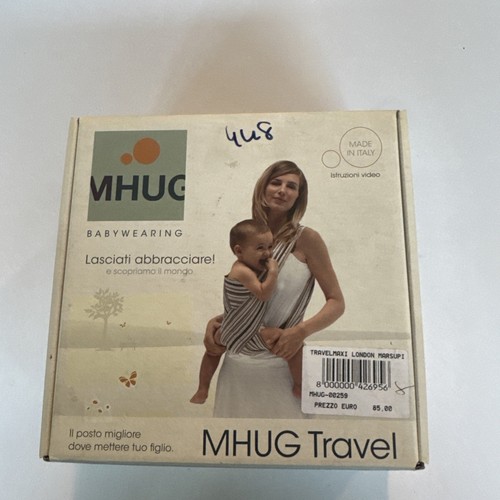 Baby wearing mhug - wearing, blu