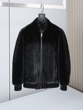 Cappotto pelliccia uomo slim