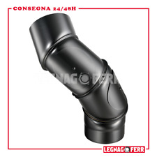 Curva Orientabile 4 Settori Stufe Legna Nero Pesante Spessore 2mm Apros ORS4