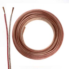 Cavo per altoparlanti 2x0,75 mm² - 10 m - trasparente - CCA - cavo audio - cavo scatola