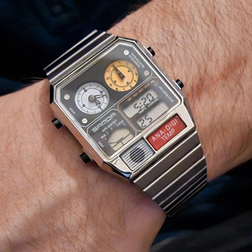 Orologio cronografo quadrato - orologio,