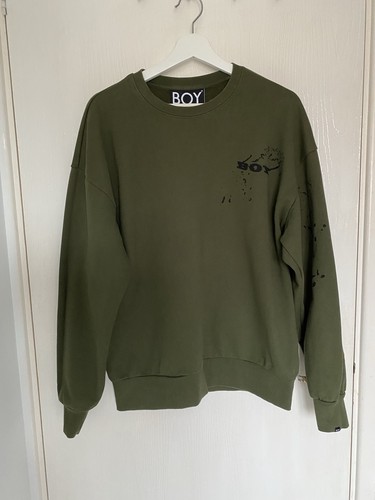 Felpa boy london verde kaki - boy,