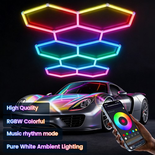 Applique esagonale led - applique, rgb