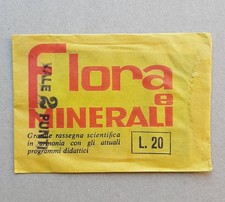 BUSTINA FLORA E MINERALI. ORIGINALE E SIGILLATA. EDITRICE IMPERIA. ANNI 60.