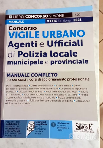 Concorso vigile urbano - vigile, quiz