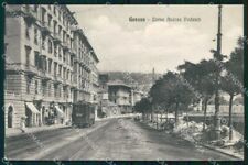 Genova Città Corso Andrea Podestà Tram cartolina RT3110