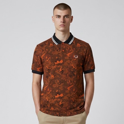 Polo mimetica fred perry uomo - mimetica,