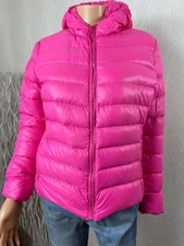 Doudoune rose matelassée duvet plumes capuche PM - 34