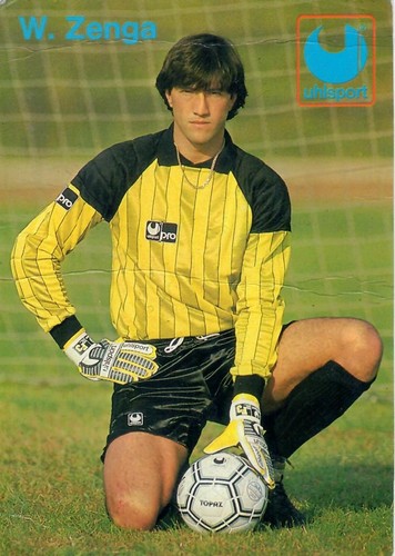 Cartolina walter zenga - zenga, anni