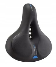 Sella bici nera blu comfort