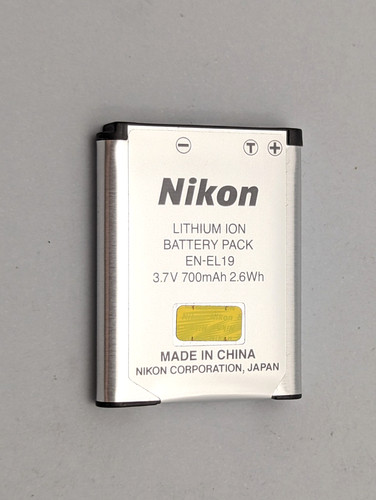 Genuine nikon el19 battery - genuine,