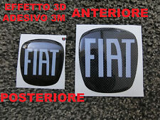 ADESIVO STEMMA BADGE LOGO FIAT FREEMONT COFANO ANTERIORE + POSTERIORE CARBONIO