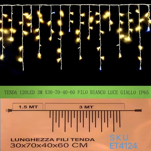 Tenda 120 led x30 40 - 3m, x30-70-40-60