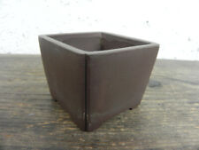 Vaso per Piante Bonsai Vasetto Quadrato Marrone Giapponese Japan Marchiato Pot