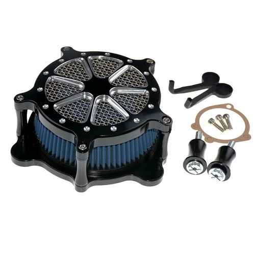 Points bleu filtre air - bleu,
