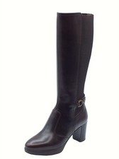 NeroGiardini I514601D Manolete T.Moro Stivali per Donna in pelle con tacco alto