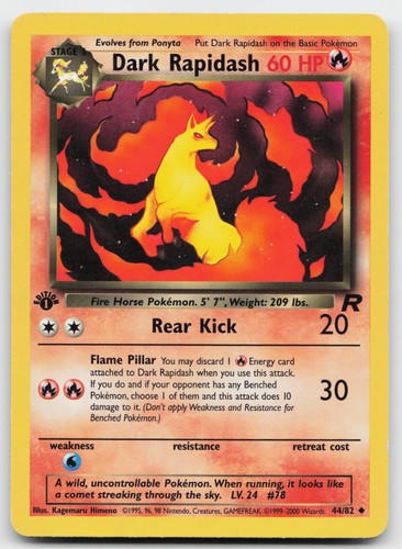 Dark rapidash uncommon - rapidash, 44/82