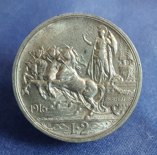Lire 1916 quadriga briosa - 2,
