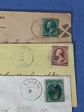 x3 INDIANA FANCY 1870s-80s