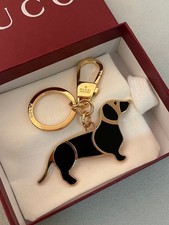 Portachiavi Gucci cane smalto