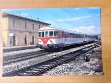 Cartolina Stazione di Asciano Automotrici ALn 773.3505 + 3504 Trenonatura