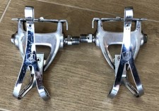 Pedali bici gabbietta fermapiedi vintage Campagnolo Chorus road bike pedals cage