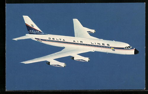 Cartolina aereo delta - cartolina,