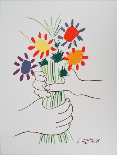 Pablo picasso bouquet - picasso:, il