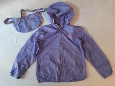 Giacca a vento k-way giubotto leggero con cappuccio bimba bambina 7 anni Chicco