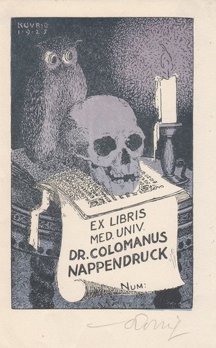 Exlibris bookplate klischee - exlibris,
